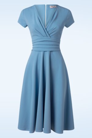 Esmeralda Swing Kleid in Hellblau