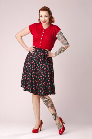 Exklusiv bei Topvintage ~ Ally Cherry Swingrock in Schwarz