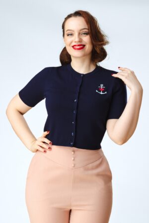 Exklusiv bei Topvintage ~ Annora Cardigan in Marineblau