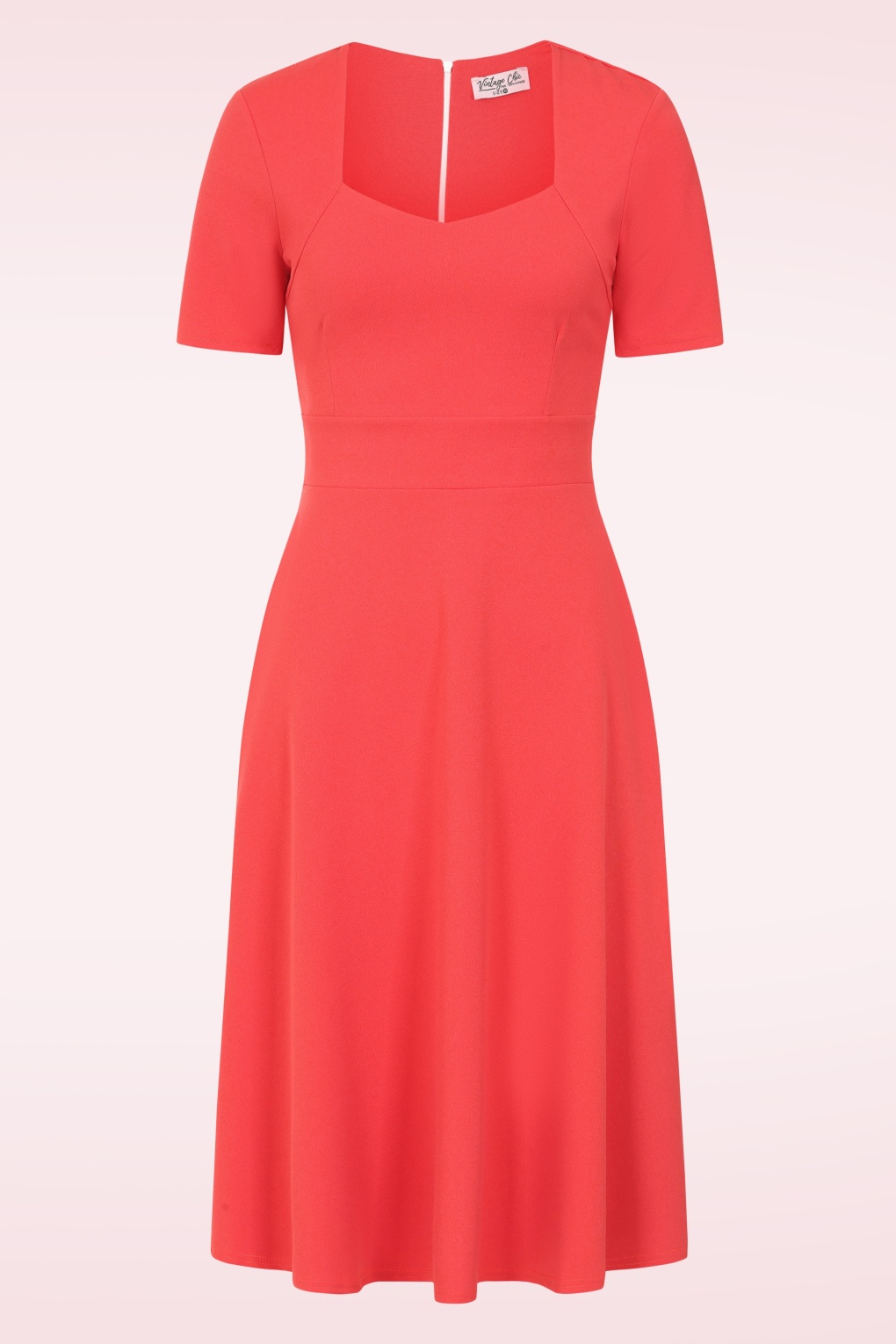 Exklusiv bei Topvintage ~ Rita Swingkleid in Cayenne-Rot