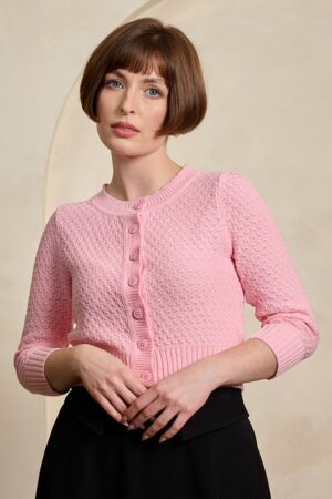 Fara Baumwoll-Cardigan in Rosa