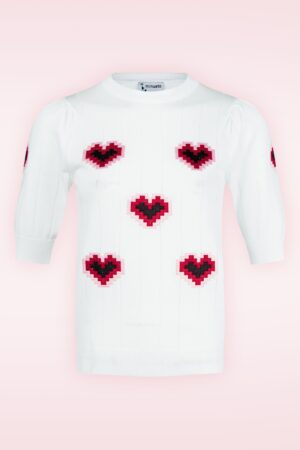 Game Heart Shirt in Weiß