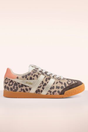 Gola Elan Safari Wildleder-Sneaker mit Leopardenmuster