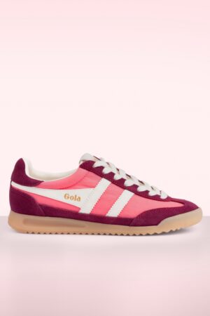 Gola Firefly Wildleder-Sneaker in Kaugummirosa