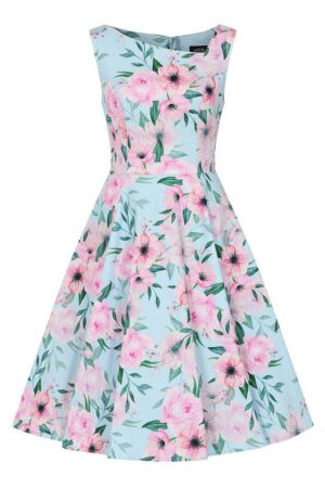 Hearts & Roses London A-Linien-Kleid Claudette Blossom Floral Blumen Vintage 50er