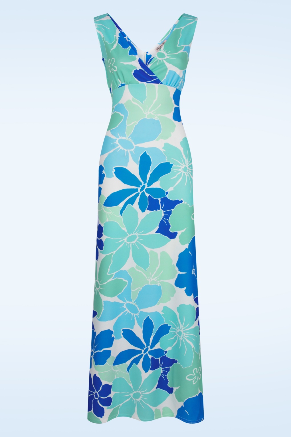 Iris Floral Maxikleid in Weiß und Multi