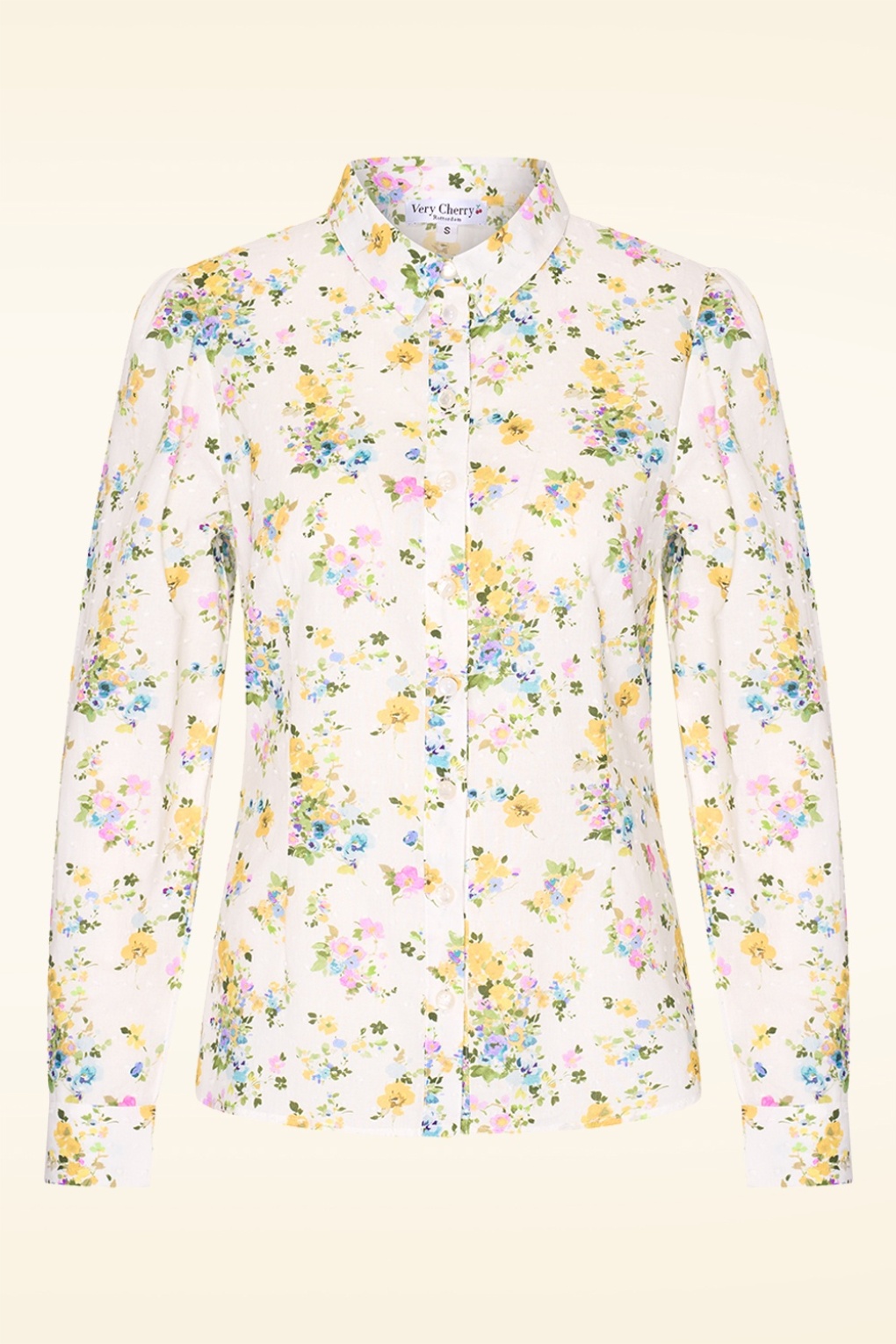 Jane Bluse in Plumeti Primavera