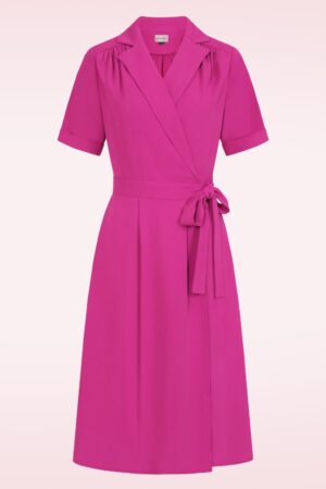 Judy Wrap Kleid in Beerenrosa