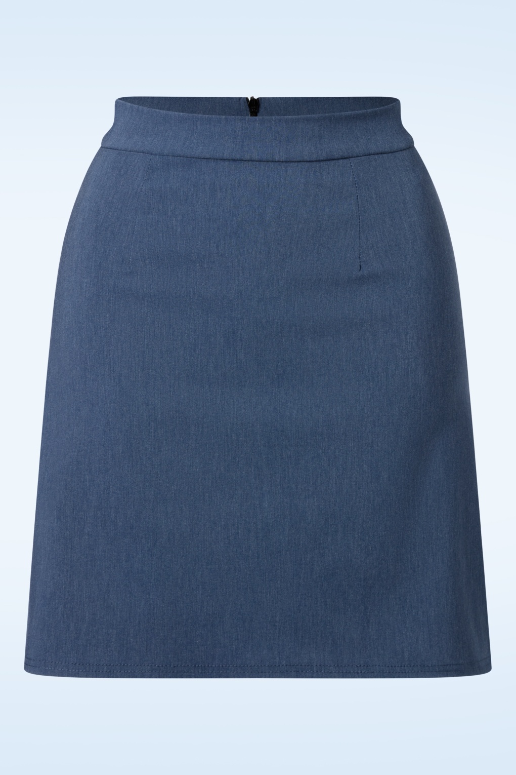 Lina Bengaline A-Linie Rock in Denim Blau