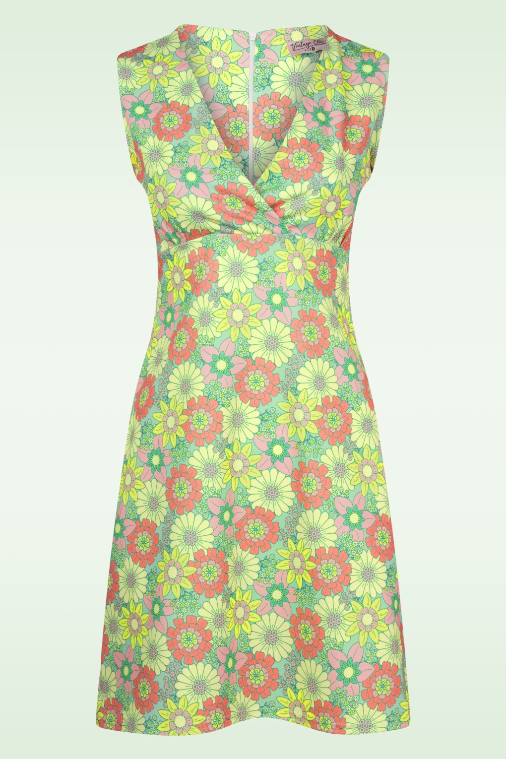 Marion Floral Kleid in Grün und Multi