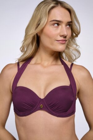 Multiway Bikinioberteil in Weinrot