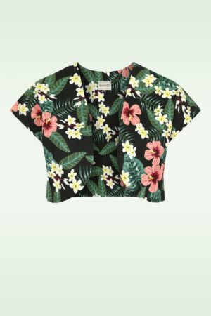 Phoebe Tropical Tiare Bolero in Grün