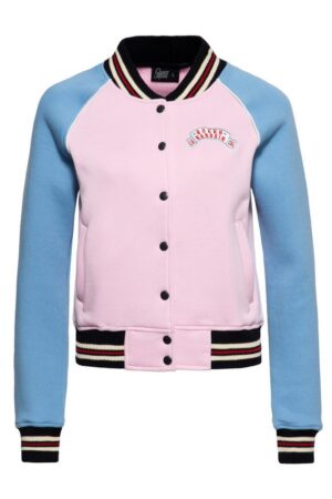 QueenKerosin Collegejacke Queen of Liberty (1-St) mit großer Rückenstickerei