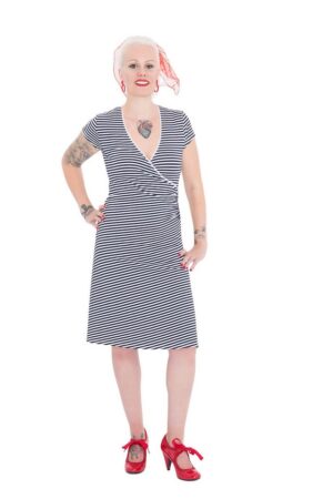 QueenKerosin Sommerkleid Mermaid (1-tlg) mit süßer Schleife am Rücken