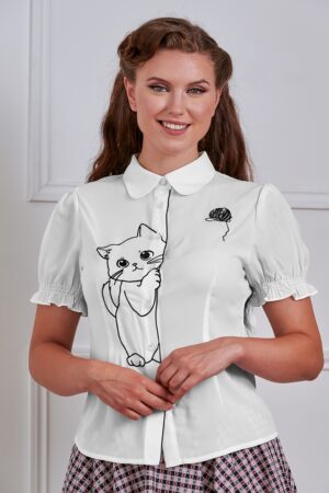 Sophie Bluse in Weiß