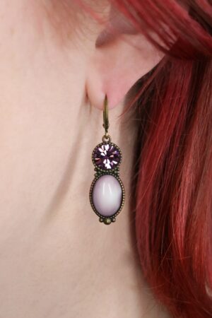 Tosca Earrings in Mauve Mêlee