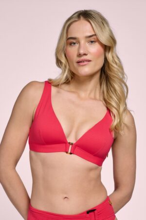 Triangle Push Up Bikinioberteil in Knallrot