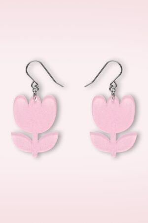 Tulip Ohrhänger in Rosa