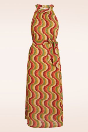 Virna Jiggy Midi-Kleid in Multi