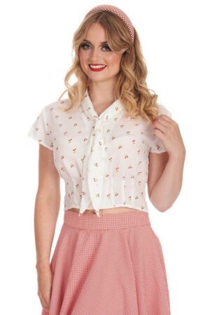 Banned Blusenshirt Cherry Amour