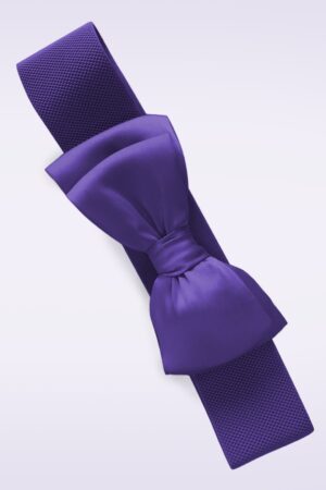 Bella Bow Gürtel in Cadbury Lila.