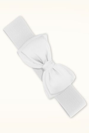 Bella Schleifengürtel in Schneeweiß