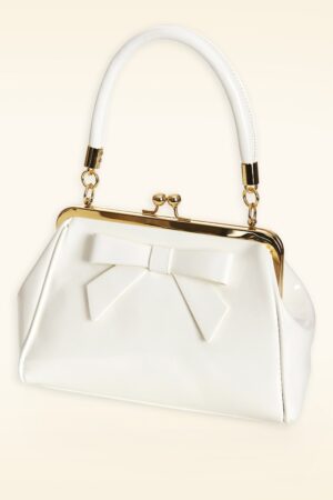 California Nights Lack-Handtasche in Wollweiß