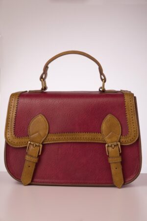 Carter Satchel Handtasche in Rot