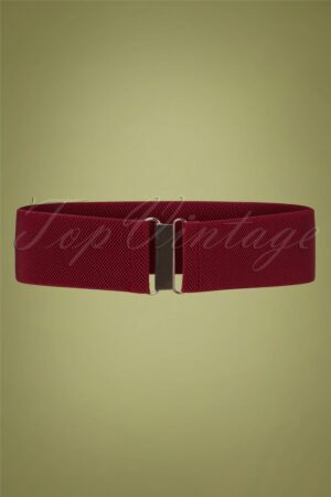 Gloria Stretch Gürtel in Burgund