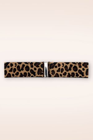 Gloria Stretchgürtel mit Leopardenmuster