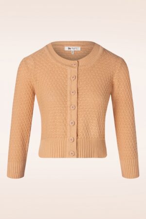 Jennie-Strickjacke in Hellbraun