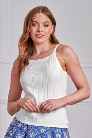 Joy Strickoberteil in Creme