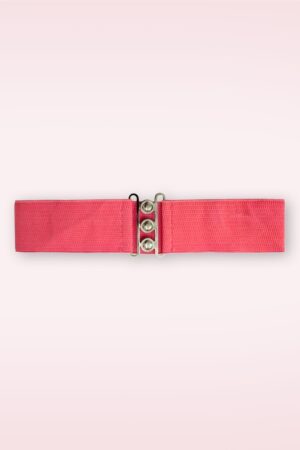 Lauren Vintage Stretchgürtel in Korallenrot