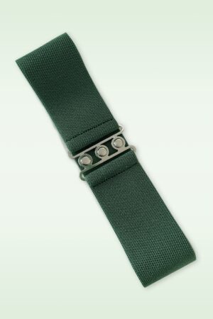 Lauren Vintage Stretchgürtel in Tannengrün