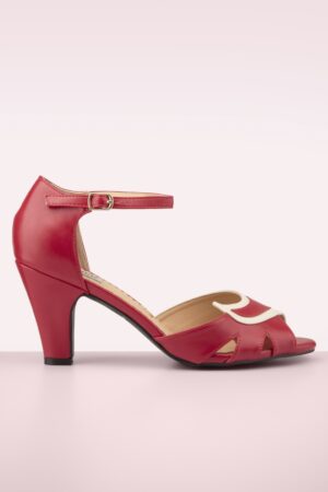 Mable Peeptoe Pumps in Rot