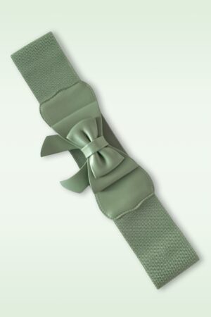 Play It Right Schleifengürtel in Salbeigrün