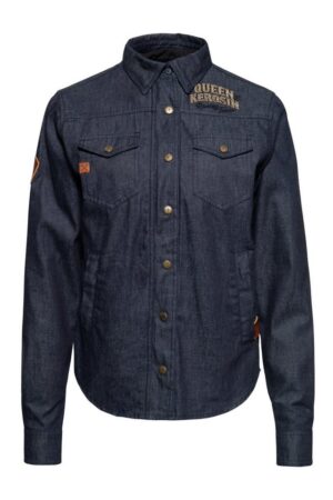 QueenKerosin Kurzarmbluse Q.K. Queen Kerosin - Speedway Queens mit herausnehmbarem Softshell-Innenfutter