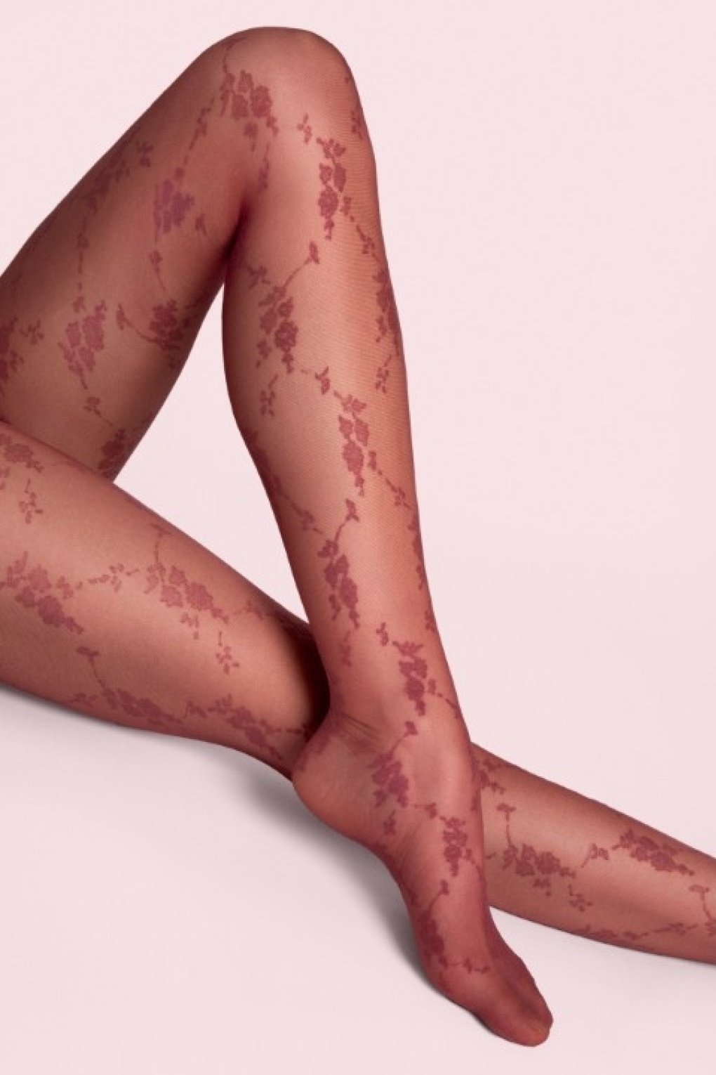 Rosalia Strumpfhose in Bordeauxrot