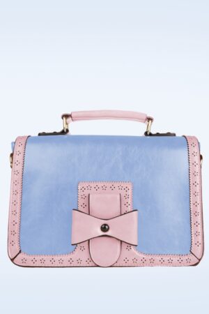 Scandal Office-Handtasche in Hellblau und Rosa