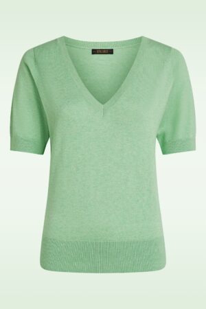 Agnes V Cocoon Oberteil in Sprucestone-Mint