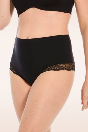Dream Hi Spitze Tanga in Schwarz