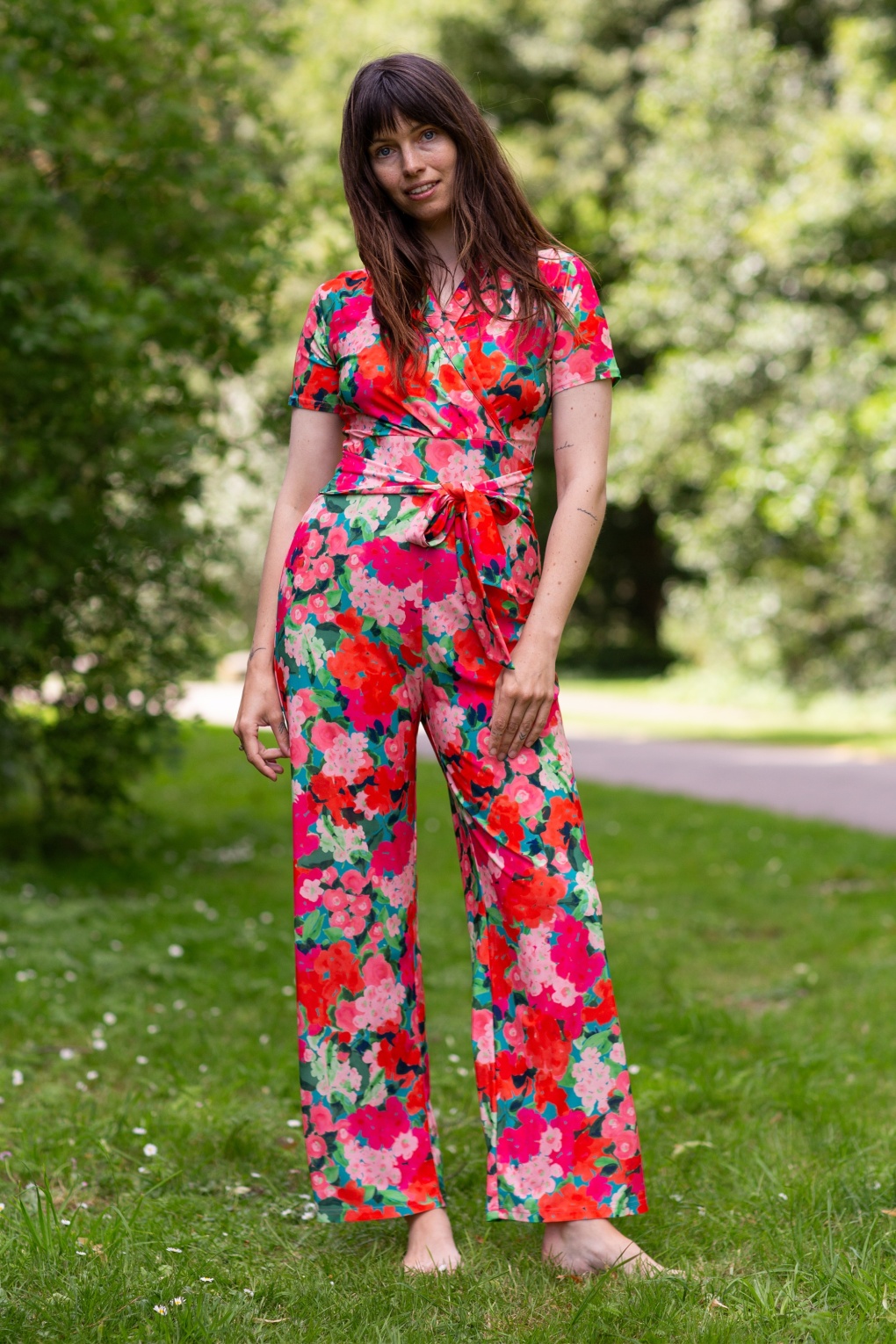 Emmylou Jumpsuit in Artist Garden