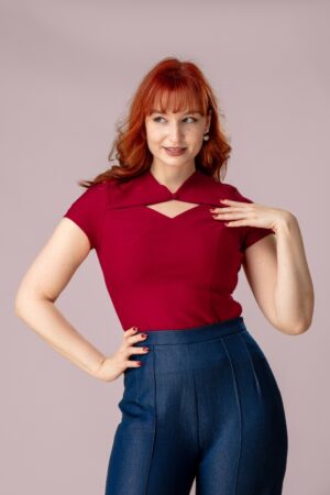 Exklusiv bei Topvintage ~ Lena Oberteil in Rot