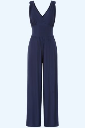 Exklusiv bei Topvintage ~ Marisol Jumpsuit in Dunkelblau