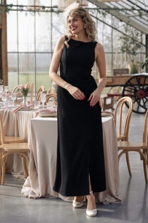 Exklusiv bei Topvintage ~Teresa Maxikleid in Schwarz