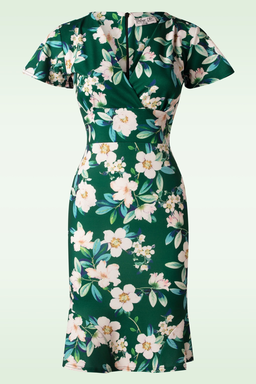Katie Floral Etuikleid in Grün