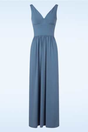 Limone Maxikleid in Bluejean Didier