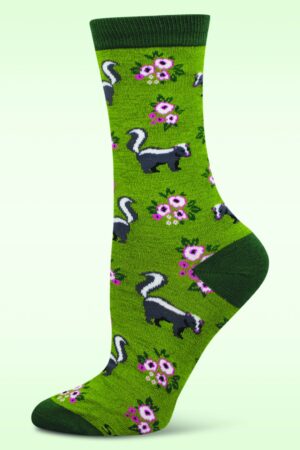 Love You Stinky Socken in Grün