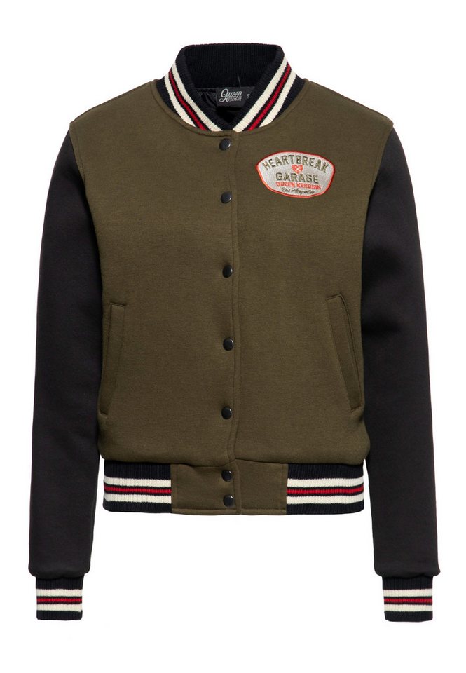 QueenKerosin Collegejacke Heartbreak Garage (1-St) mit Innenfutter