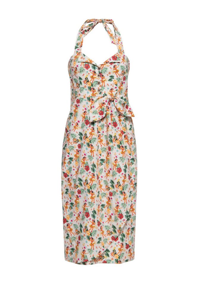 QueenKerosin Sommerkleid Hula Girls (1-tlg) mit Neckholder